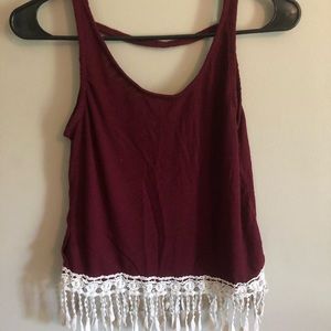 Tank top with detailing